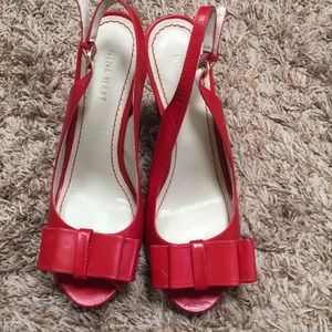 Nine West red heels.